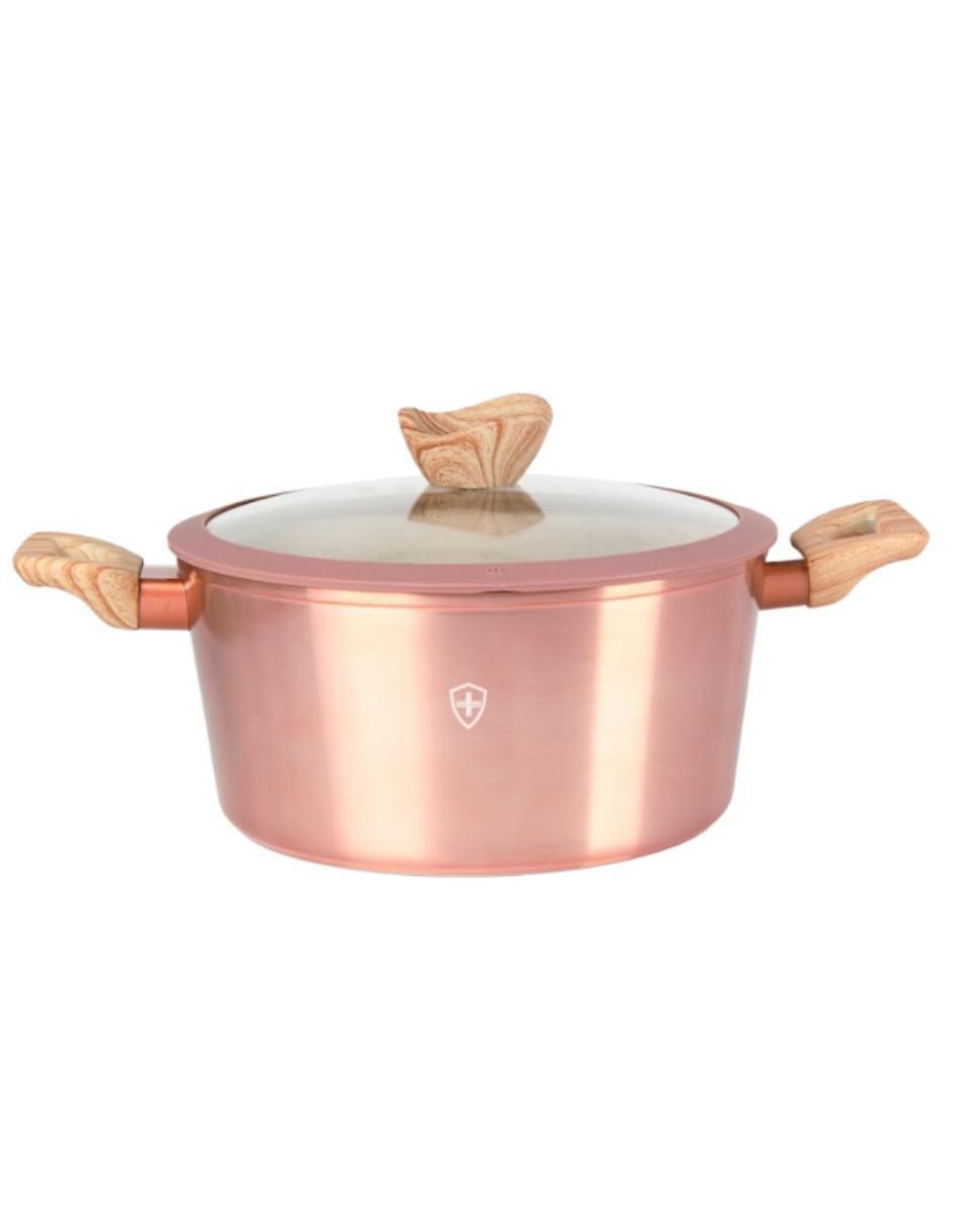 Batería de cocina SSBAT10B2 de aluminio esmaltado antiadherente minerales naturales 10 piezas 10