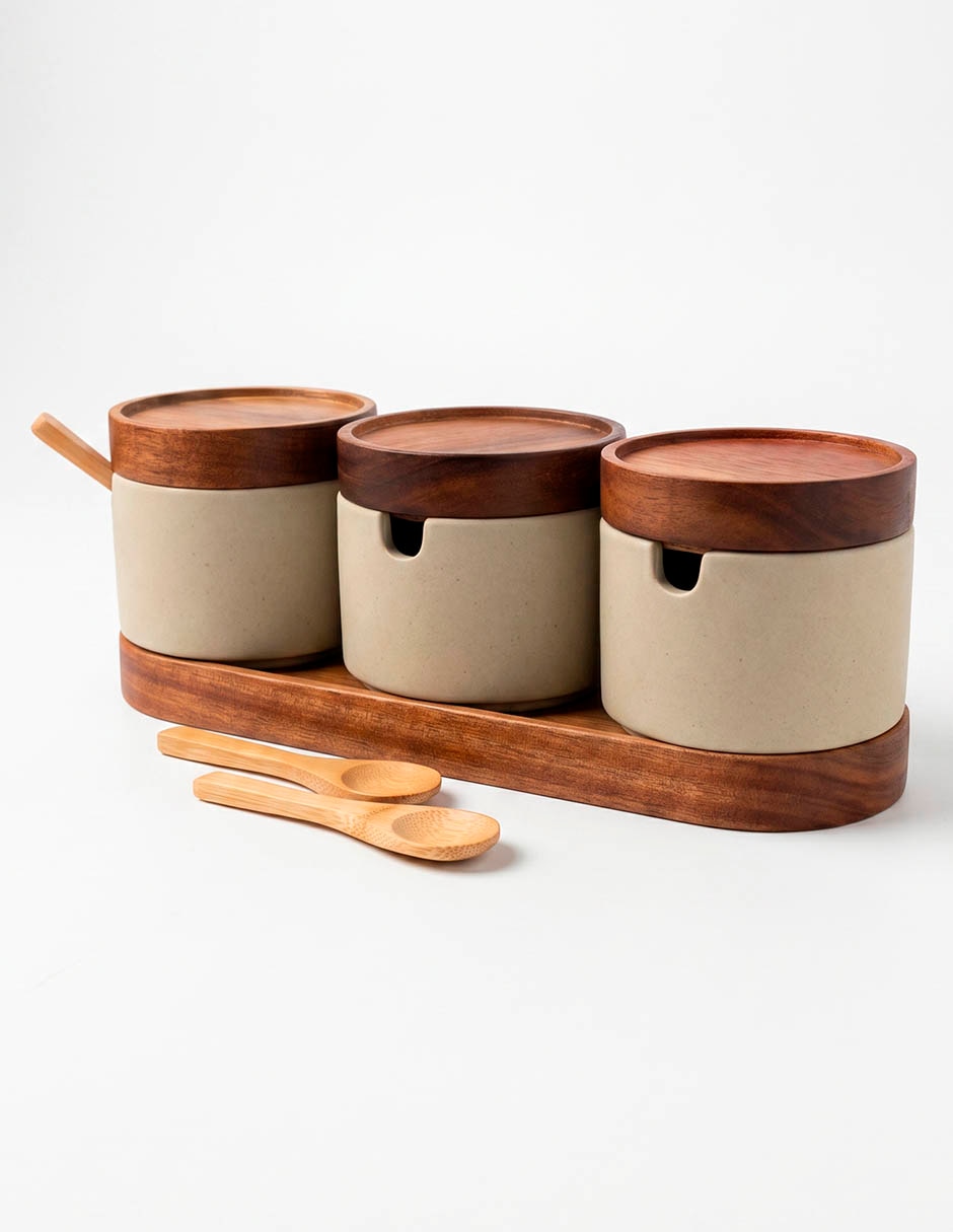 Set salseras legnade stoneware 250 ml 1