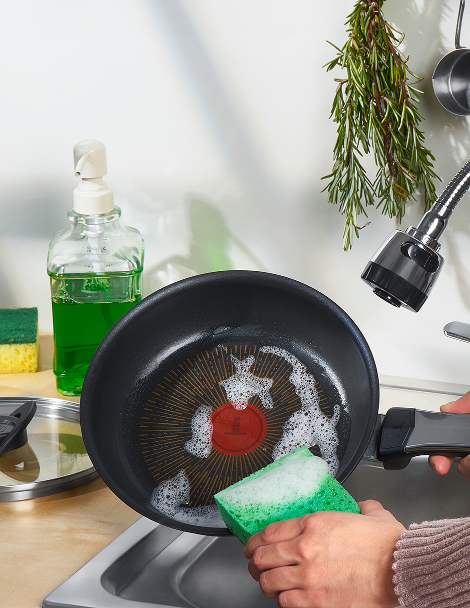 Batería de cocina antiadherente titanio de 10 piezas 3