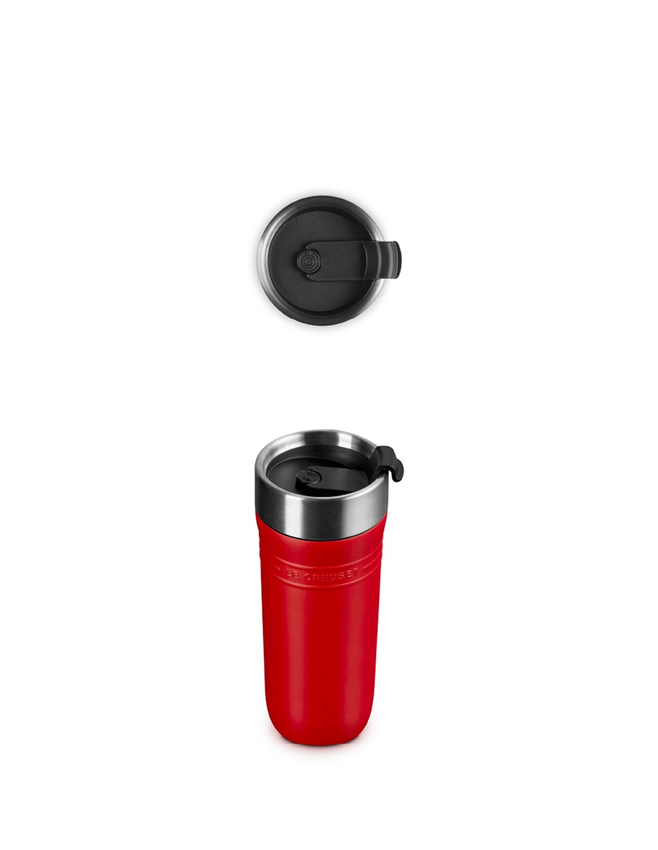 Termo de acero inoxidable con tapa a presión 590 ml 2