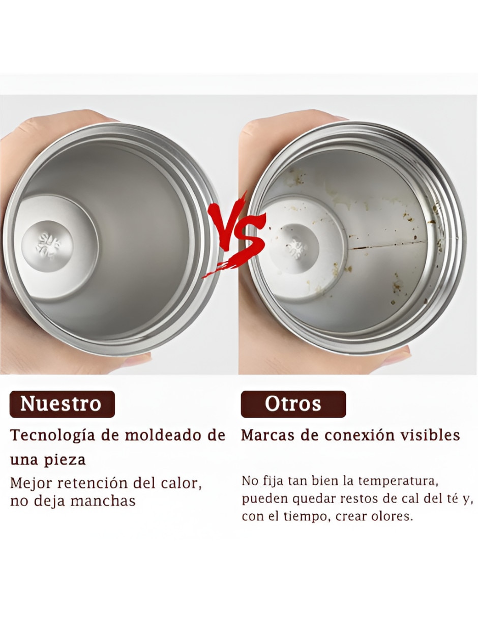 Termo de acero inoxidable con tapa rosca