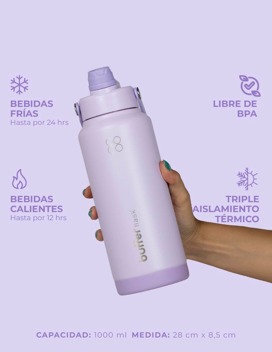 Termo de acero inoxidable Balandra con tapa doble rosca 1 L 5