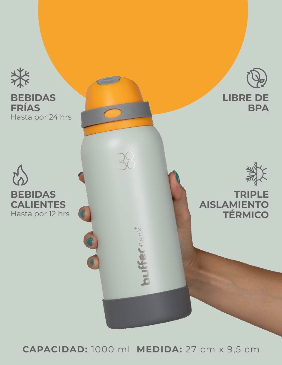 Termo de acero inoxidable praslin con tapa flip top 8