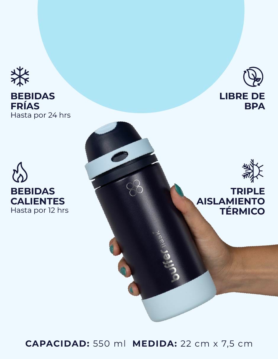 Termo de acero inoxidable Praslin con tapa flip top 5