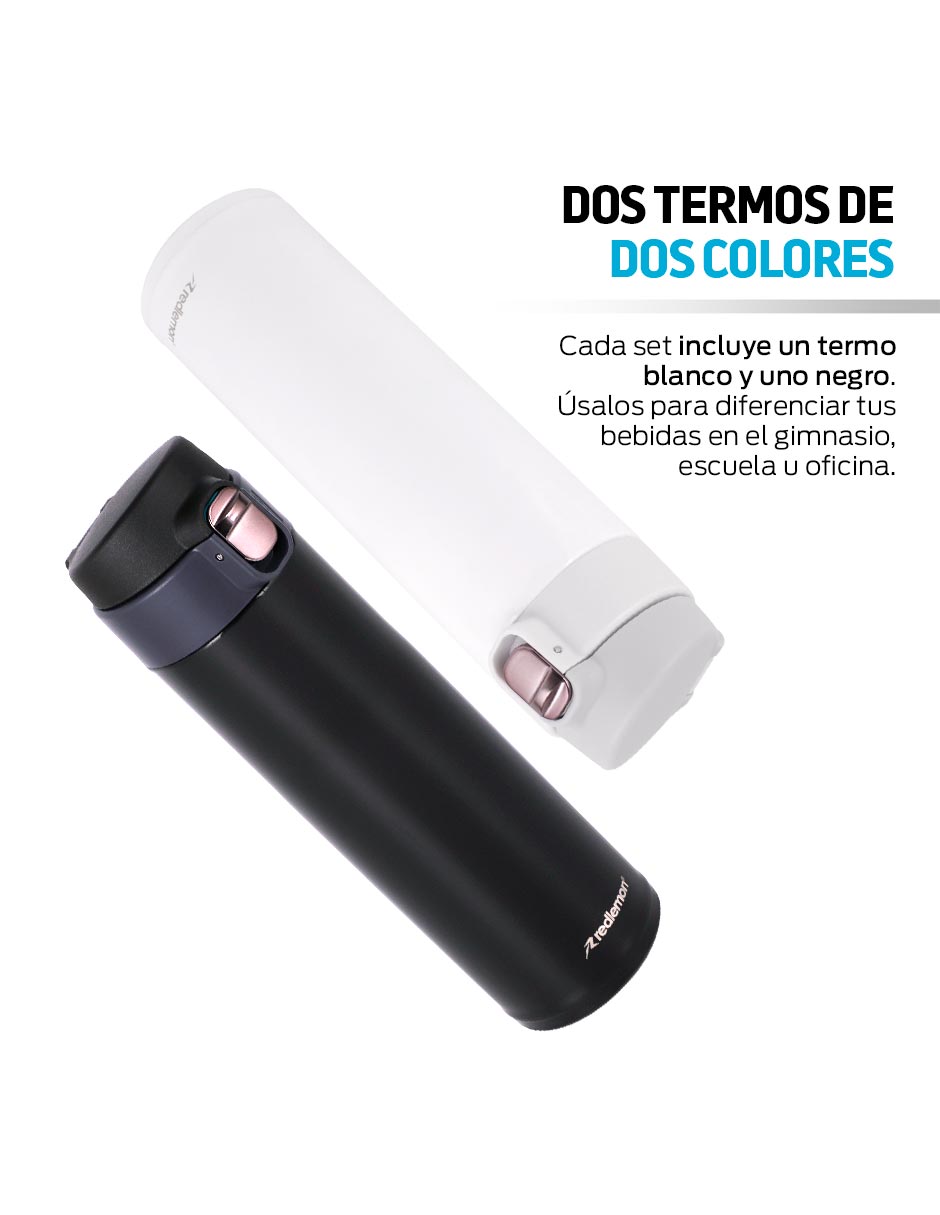 de Acero inoxidable Hermético con tapa Push pull 5
