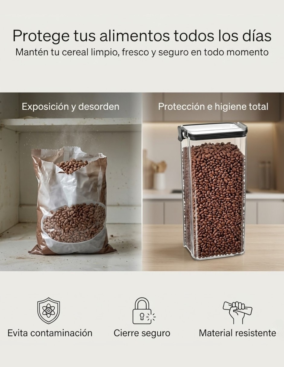 Kit de contenedores de plástico 4 piezas