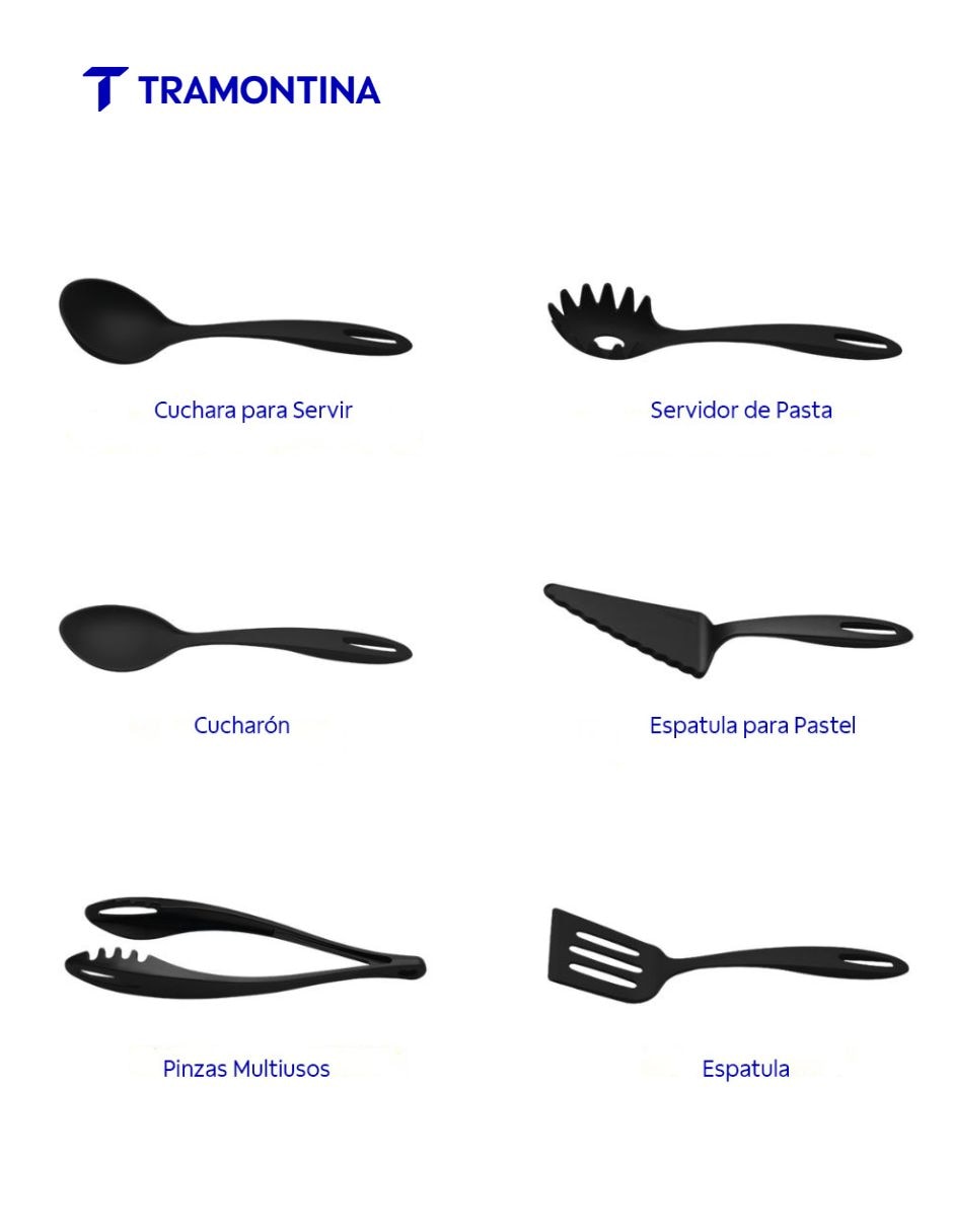 Set utensilios de nylon 5