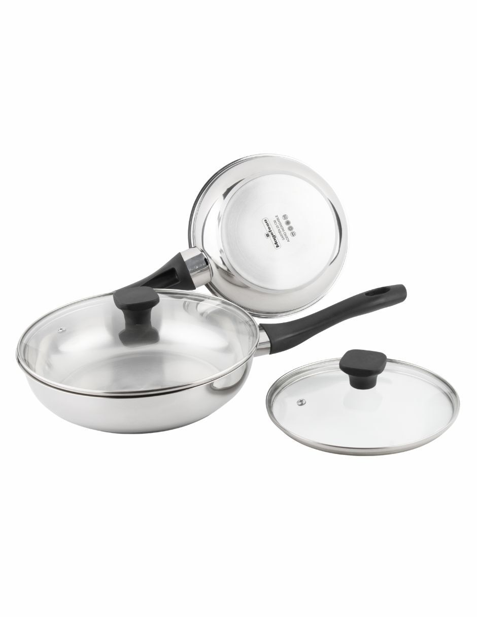 Set de sartenes sante de acero inoxidable 4 piezas 7