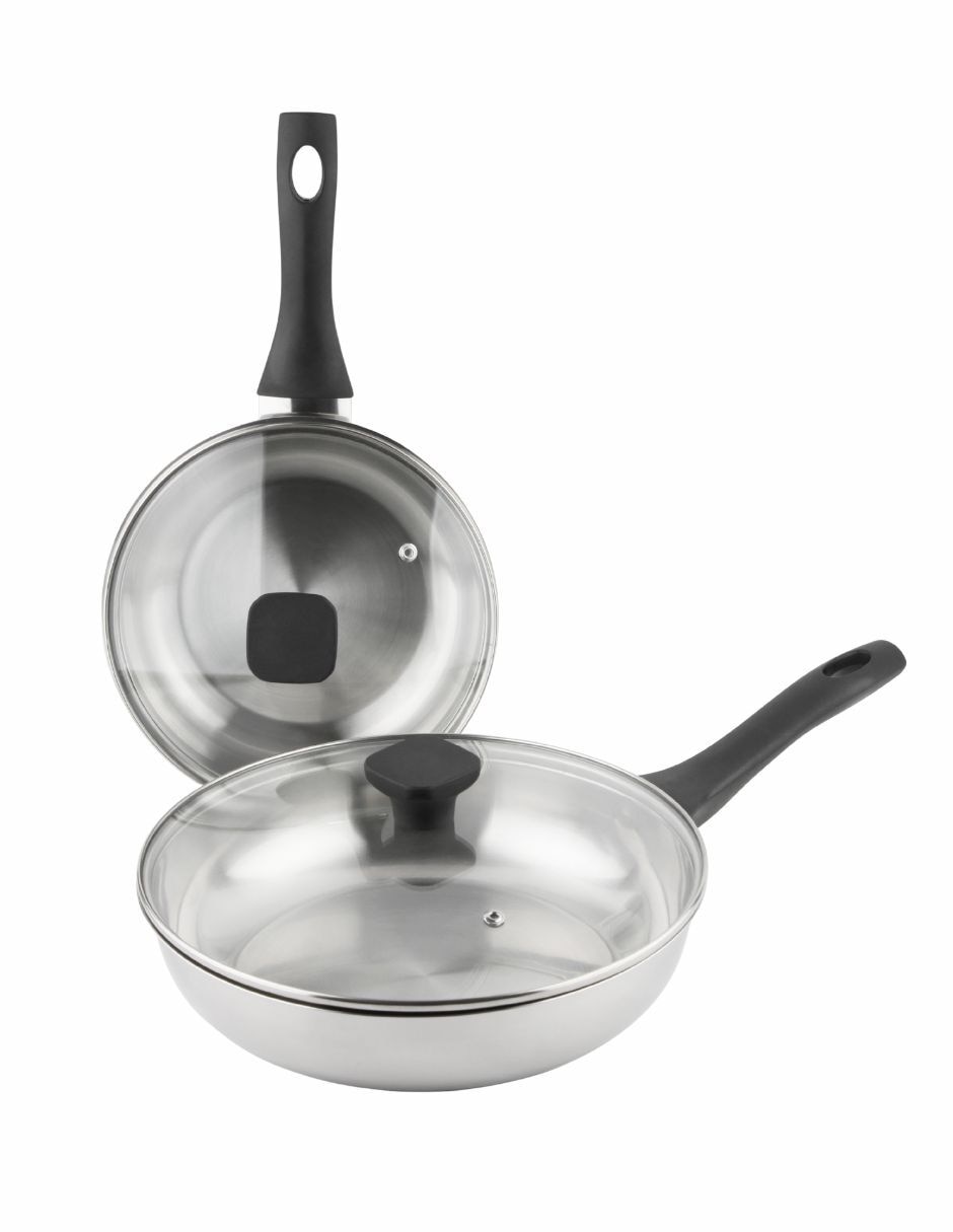 Set de sartenes sante de acero inoxidable 4 piezas 1