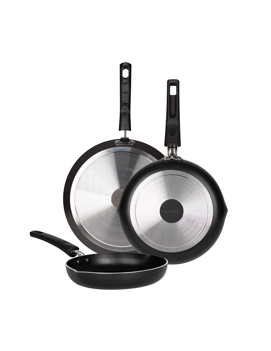 Set de sartenes esencial de Aluminio 3 piezas