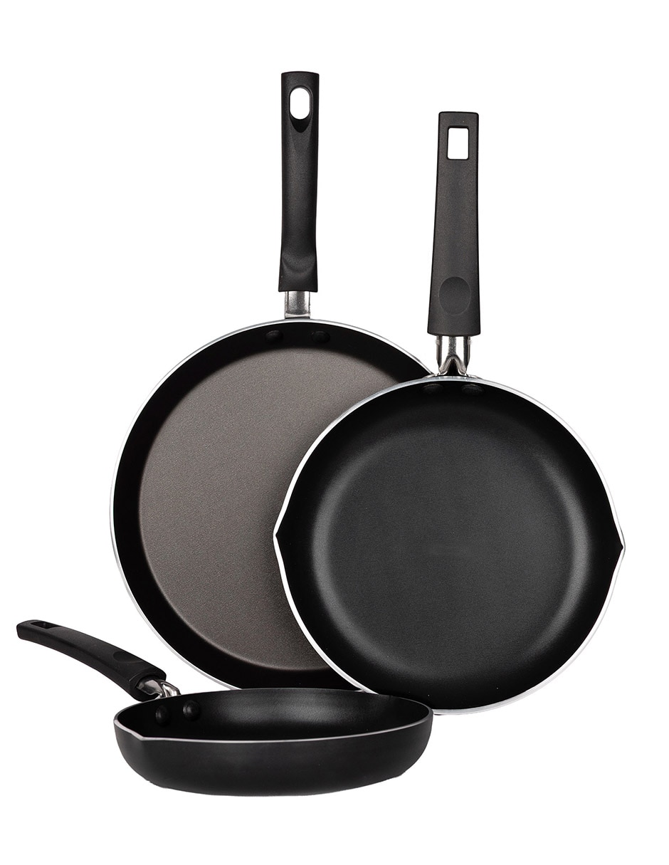 Set de sartenes esencial de Aluminio 3 piezas 1
