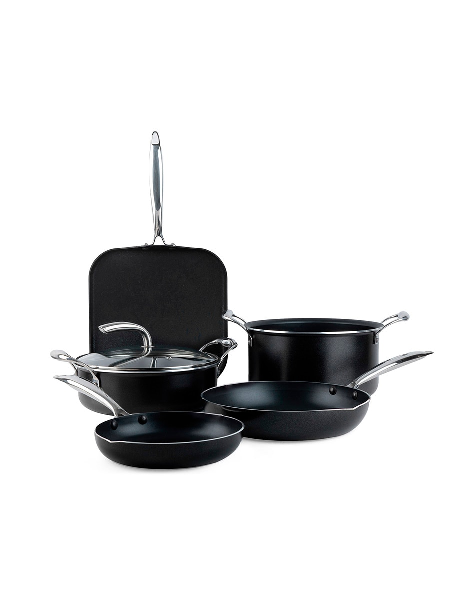 Batería de cocina de aluminio antiadherente Premium 6 piezas 2