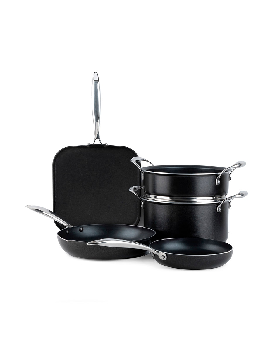 Batería de cocina de aluminio antiadherente Premium 6 piezas 3