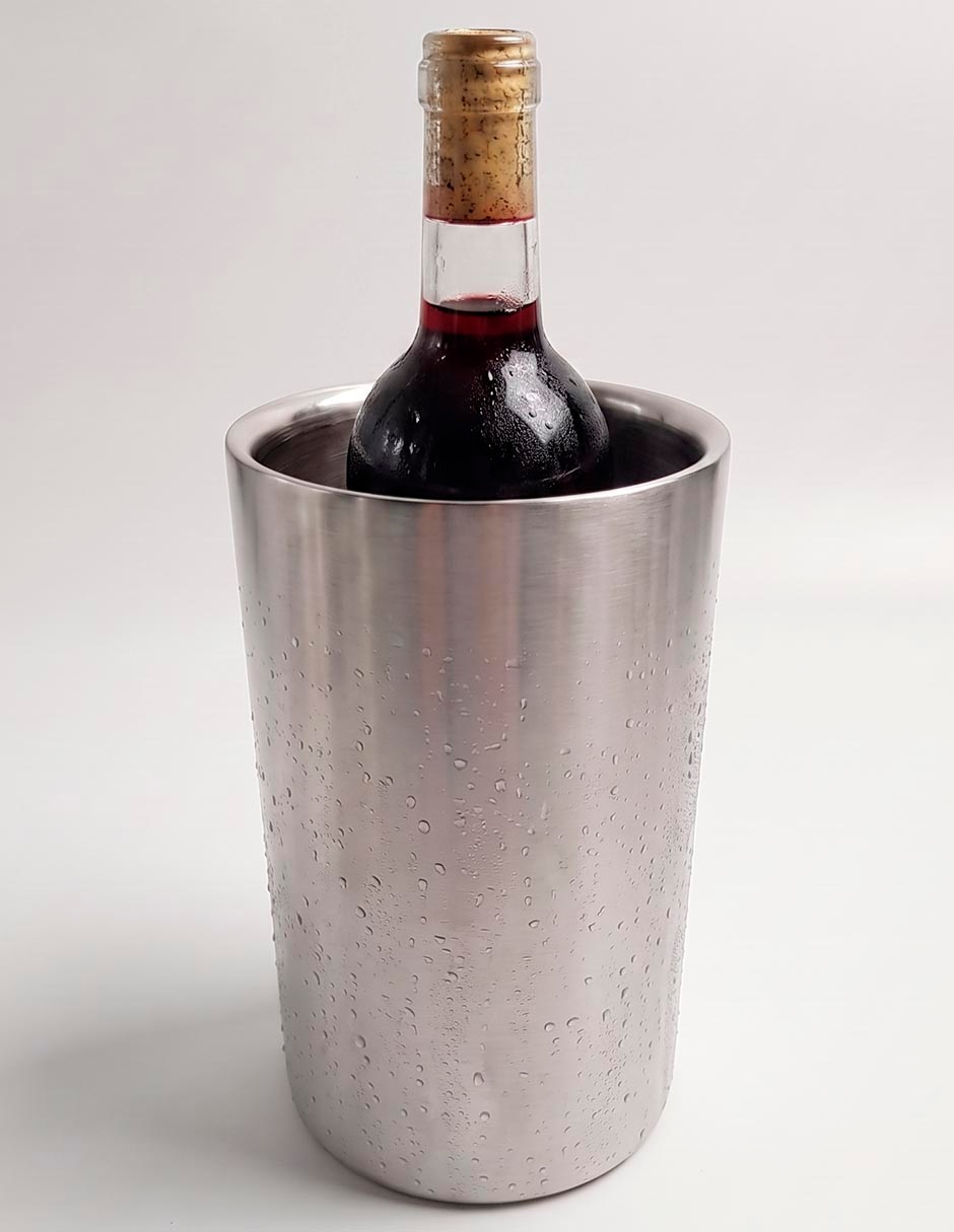 Hielera bar y vino de acero inoxidable