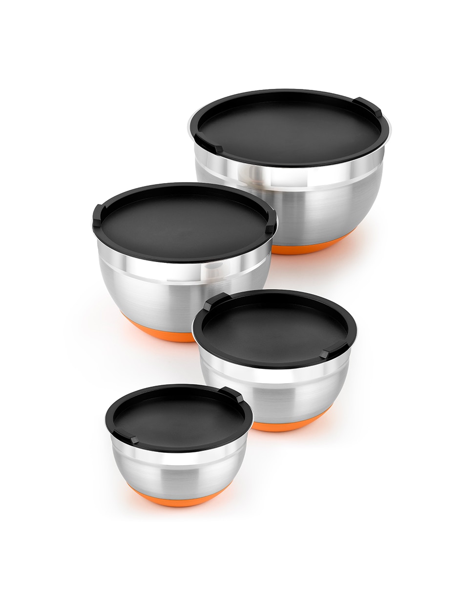 Bowl efficient 4 piezas de acero inoxidable 3
