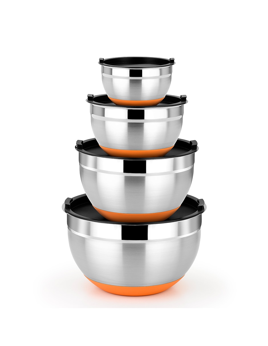 Bowl efficient 4 piezas de acero inoxidable 1