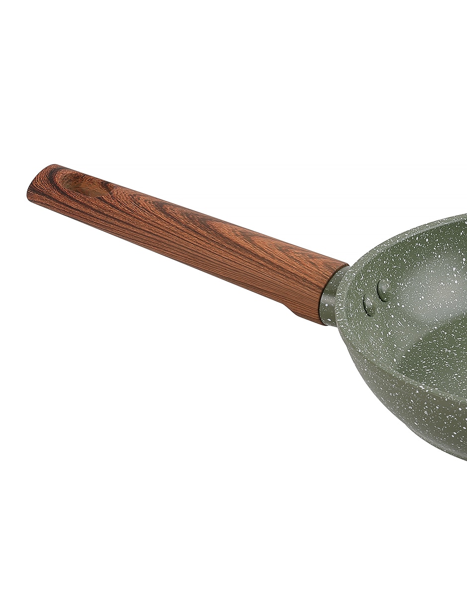 Sartén Verde Olivo de Aluminio forjado 2