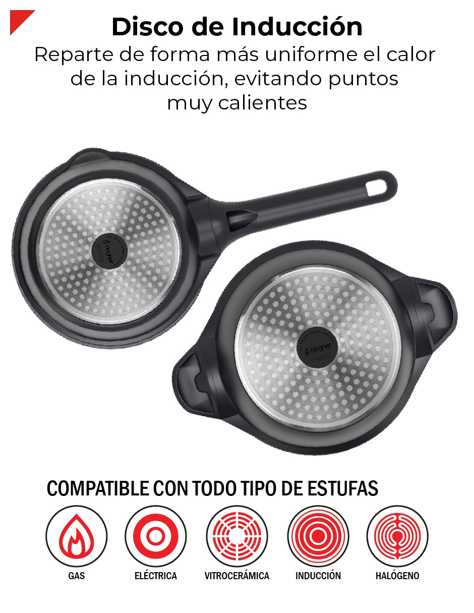 Batería de cocina bcps08bk de aluminio fundido antiadherente titanio 8 piezas 3
