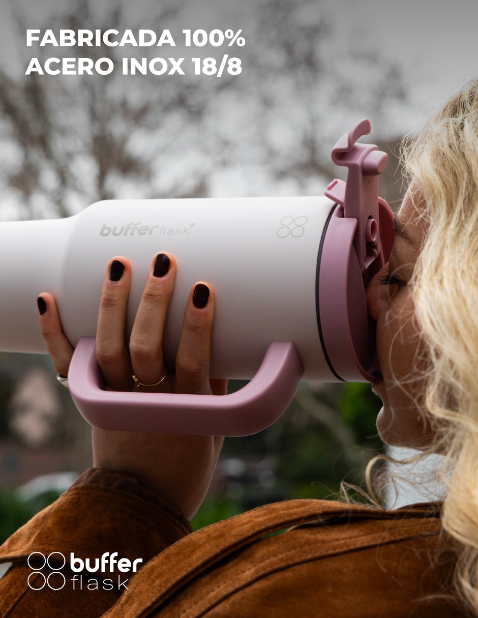 Termo buffer de acero inoxidable con tapa rosca 1200 ml