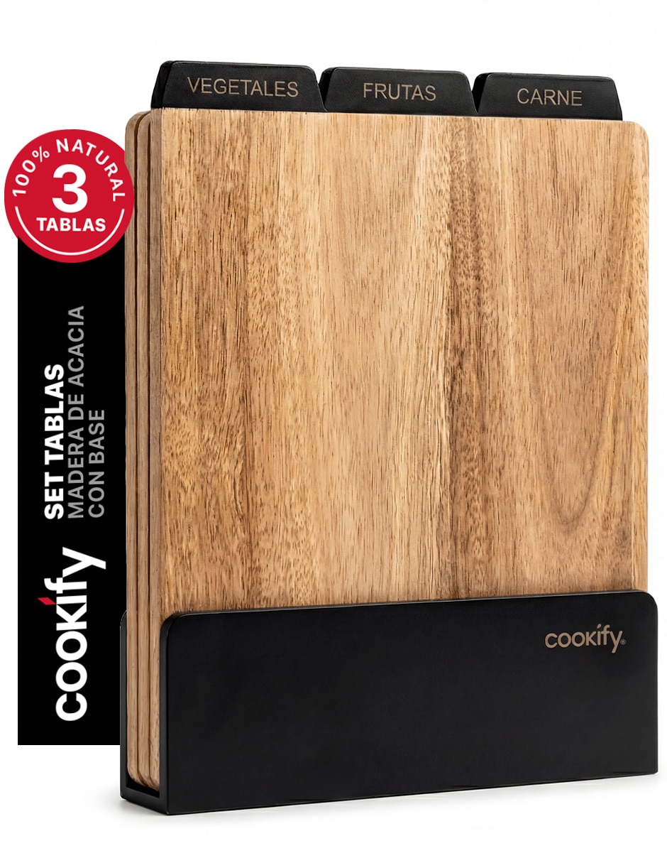 Set tabla para picar Acacia de madera Set tabla para picar Acacia de madera