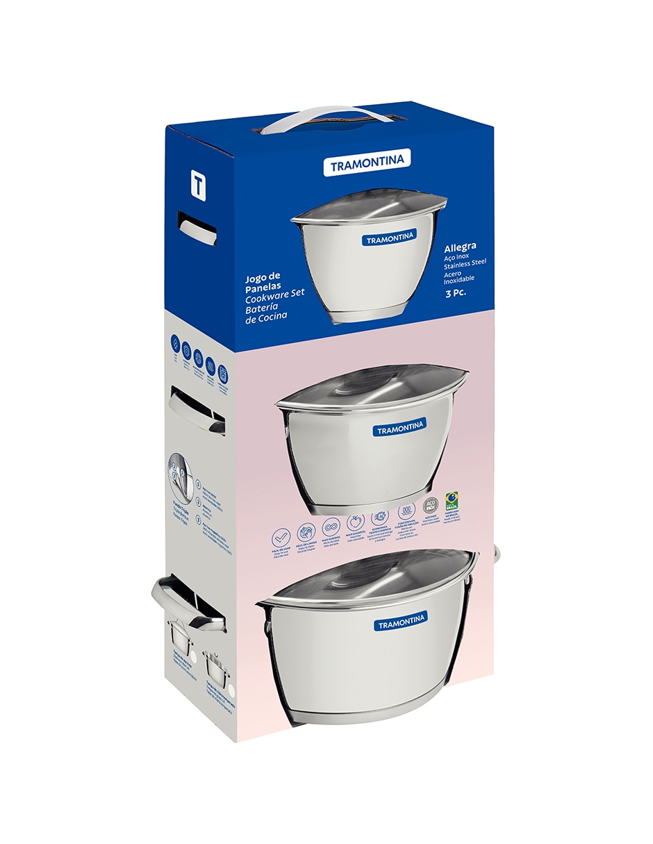 Batería de cocina Alice de acero inoxidable 6 piezas 4