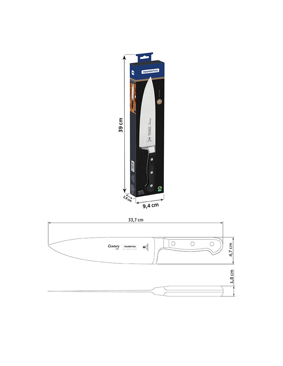 Cuchillo para chef Century 4