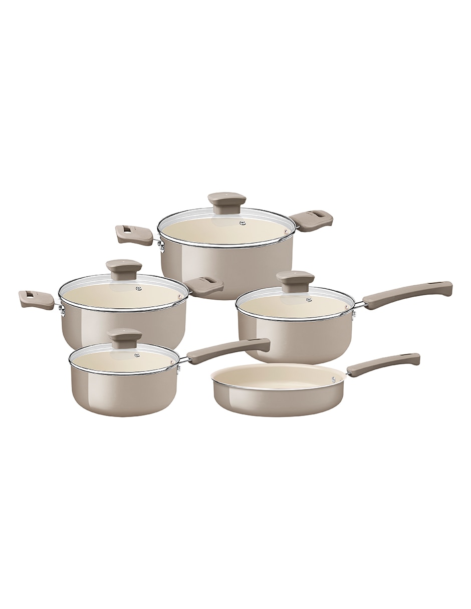 Batería de cocina Un Veronese de Aluminio Cerámica 9 piezas