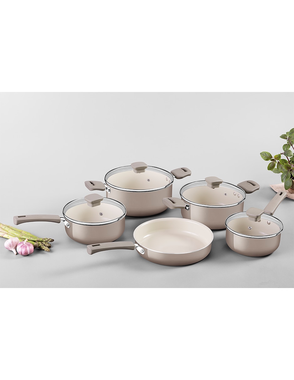 Batería de cocina Un Veronese de Aluminio Cerámica 9 piezas 4