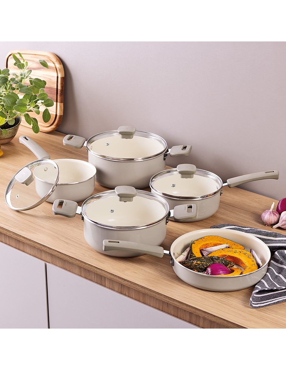 Batería de cocina Un Veronese de Aluminio Cerámica 9 piezas 7