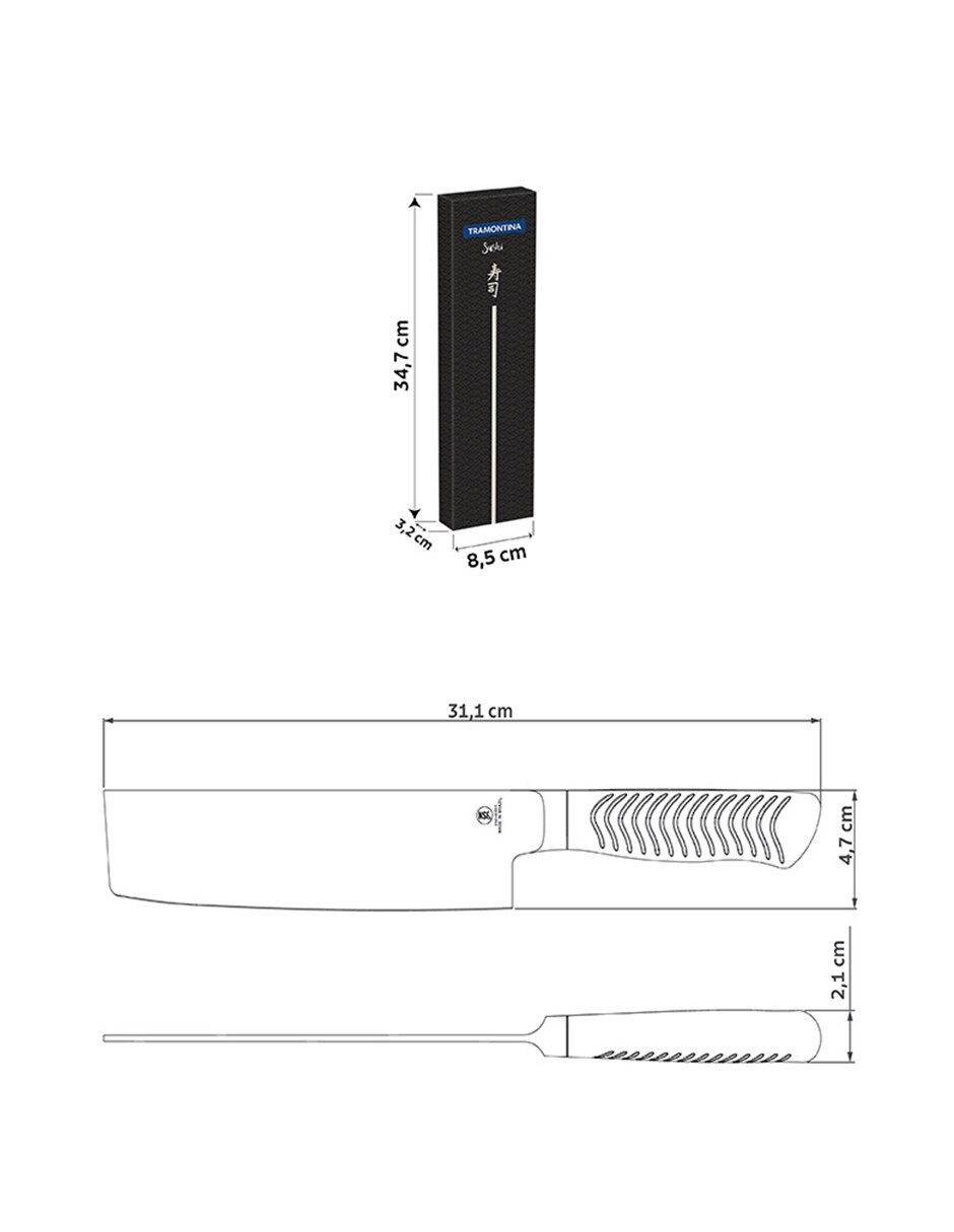 Cuchillo nakiri Sushi Daimond 5