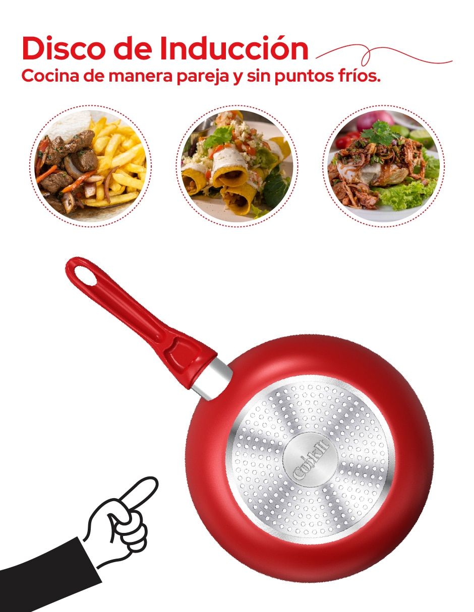 Sartén red de aluminio 5