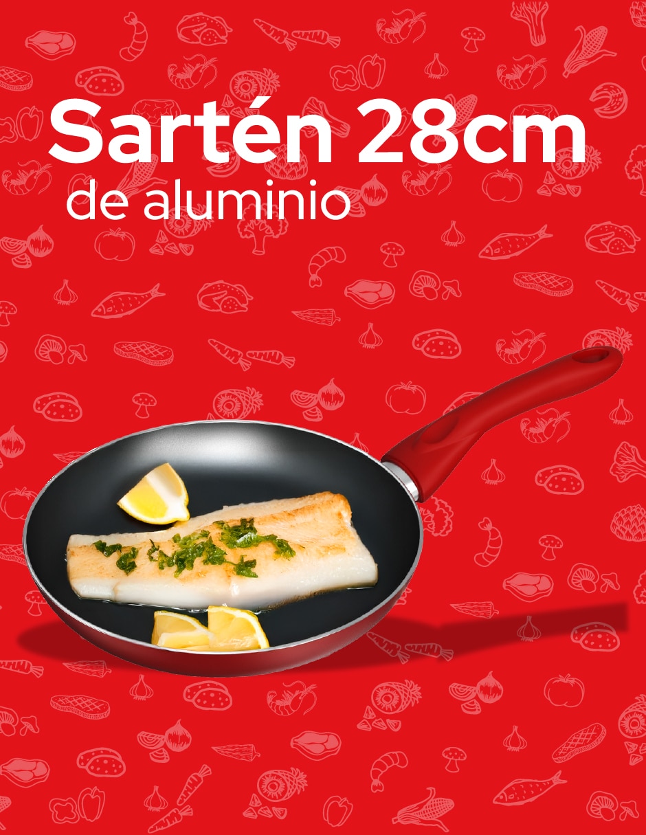Sartén red de aluminio 3