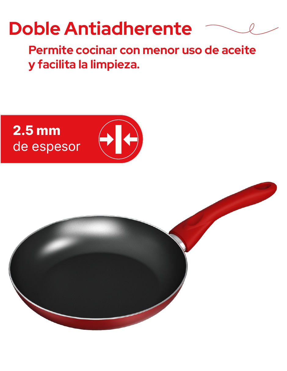 Sartén de aluminio 2 piezas