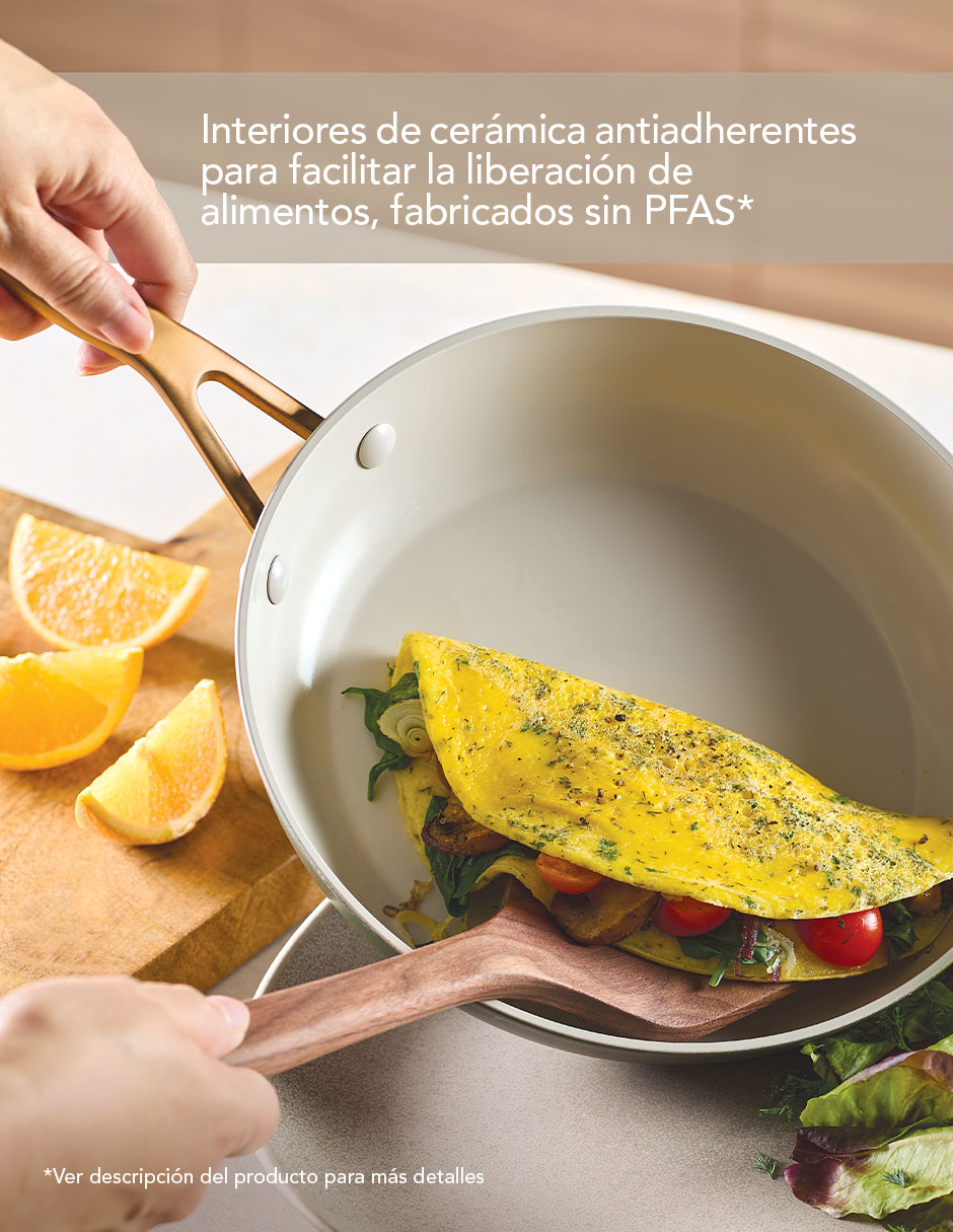 Batería de cocina 84470 de aluminio anodizado antiadherente cerámica 12 piezas 6