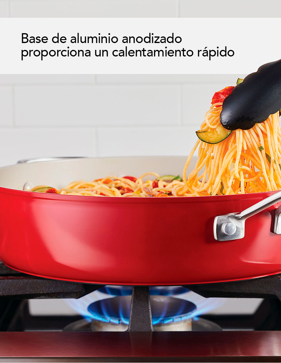 Sartén de aluminio anodizado 2 piezas 7