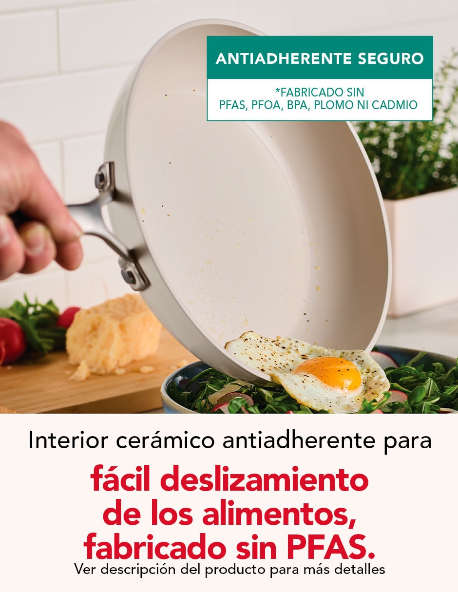 Batería de cocina 84784 de aluminio anodizado antiadherente cerámica 10 piezas piezas 11