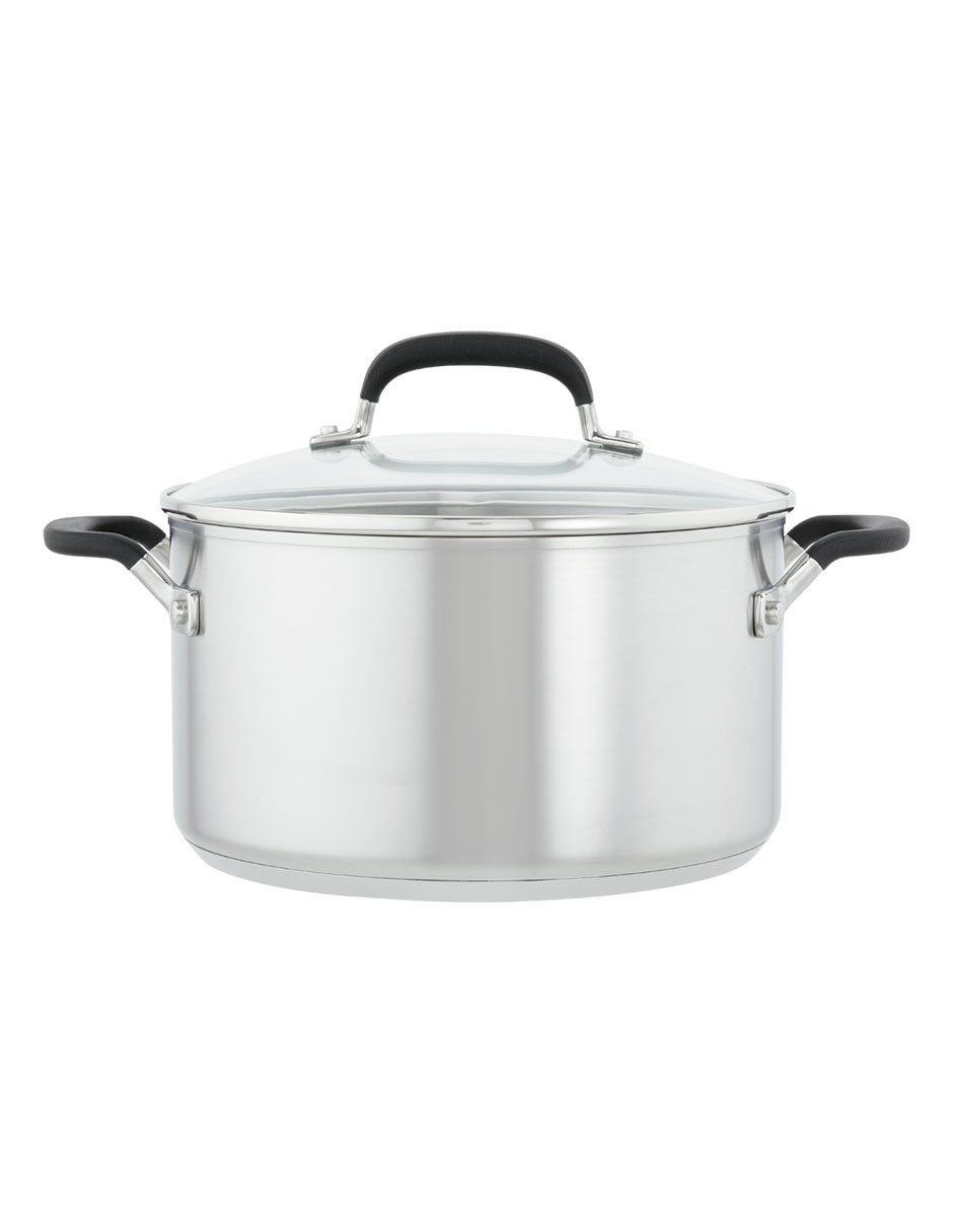 Batería de cocina de acero inoxidable antiadherente 10 piezas 2