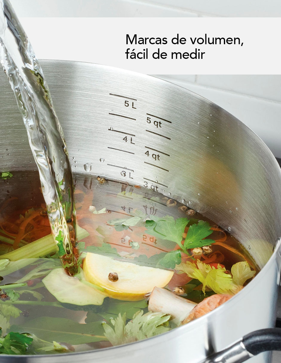 Batería de cocina de acero inoxidable antiadherente 10 piezas 6