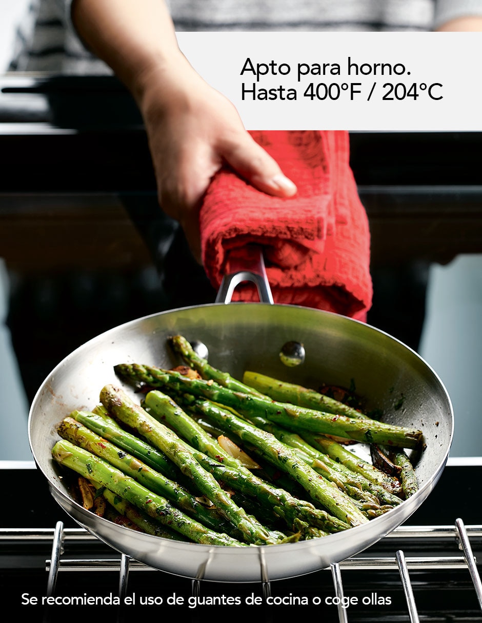 Batería de cocina de acero inoxidable antiadherente 10 piezas 7