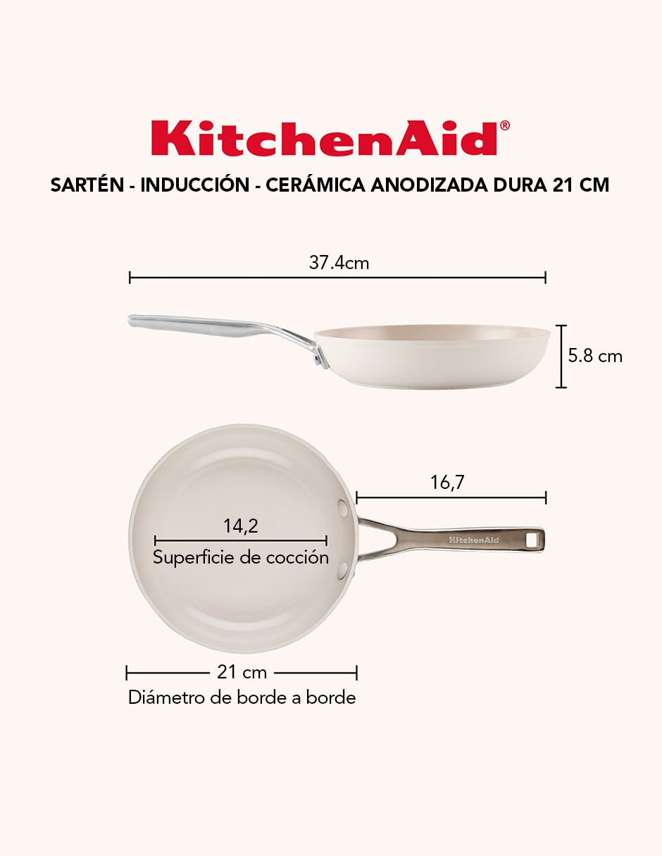 Set de sartenes de aluminio anodizado 2 piezas 6