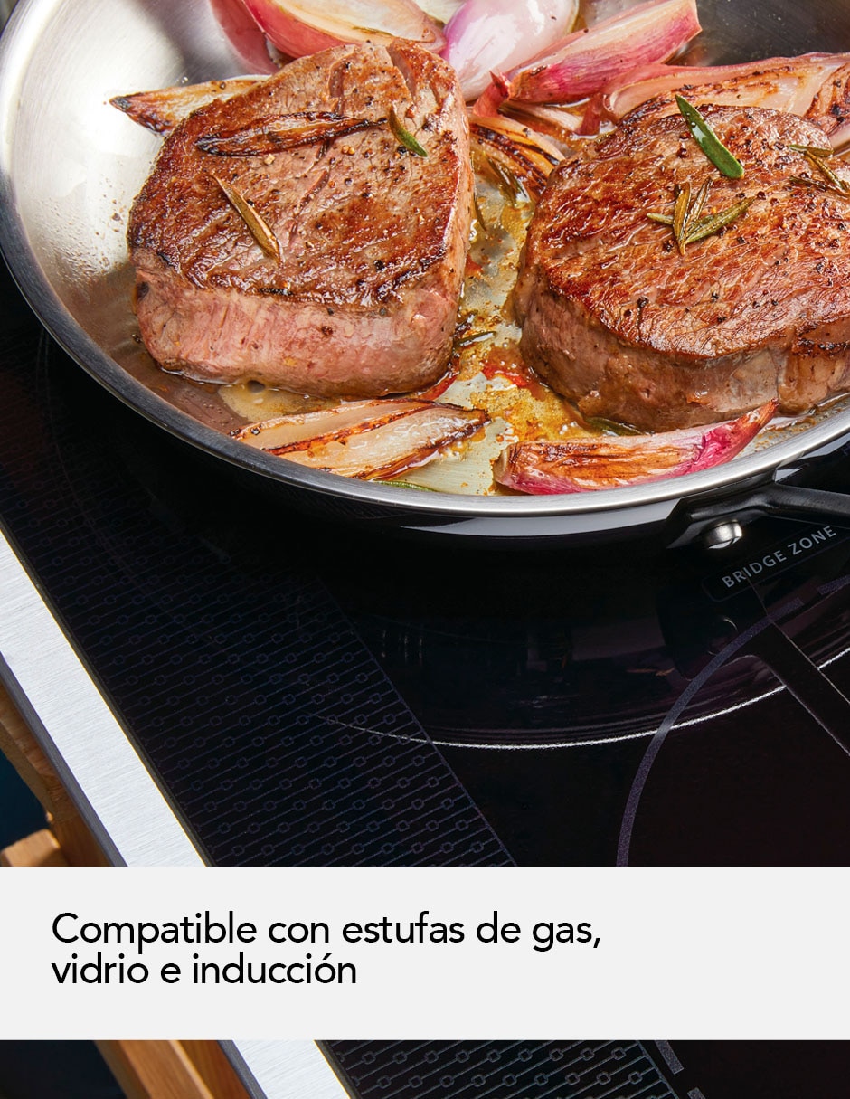 Sartén de acero inoxidable 8