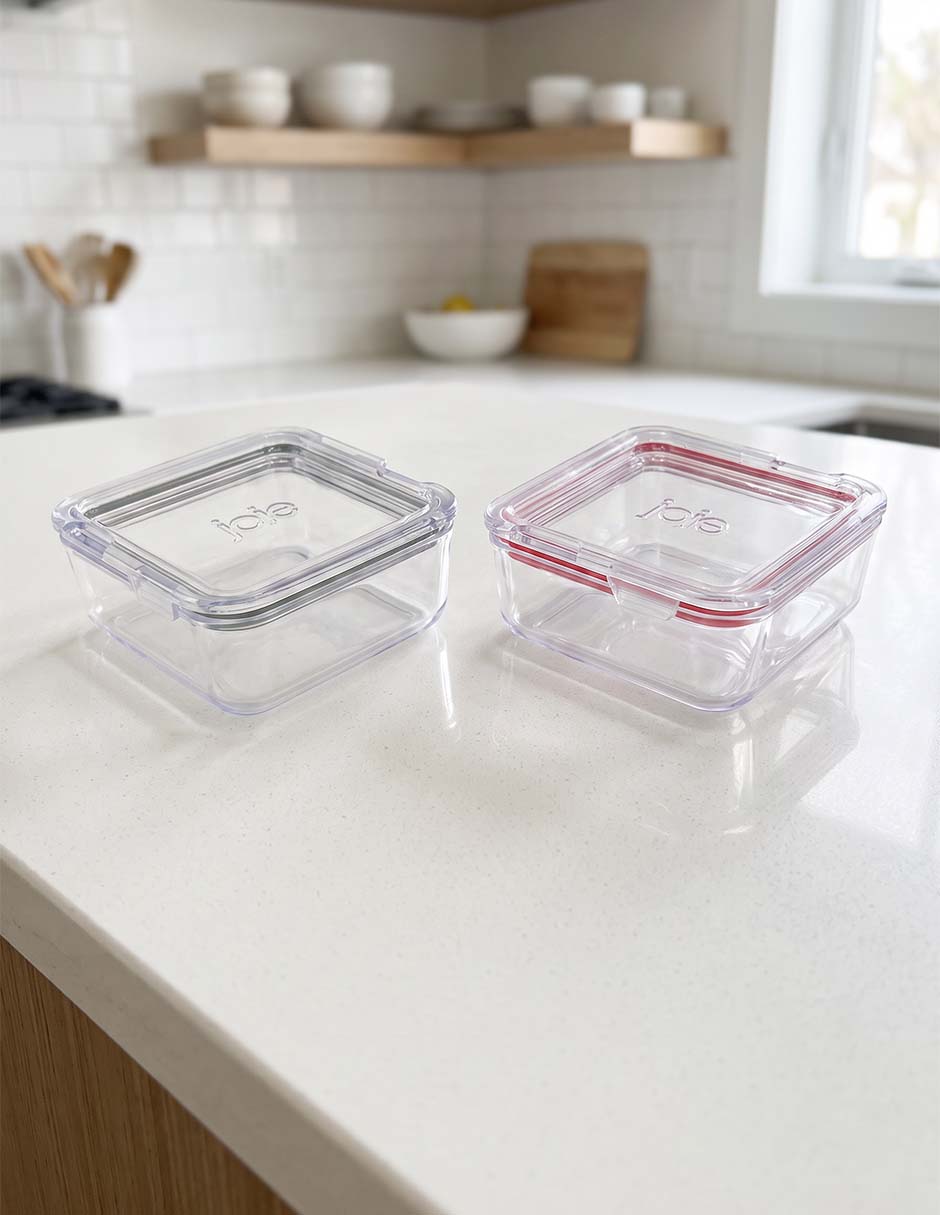 Set contenedores para sándwich de plástico 4 piezas Set contenedores para sándwich de plástico 4 piezas