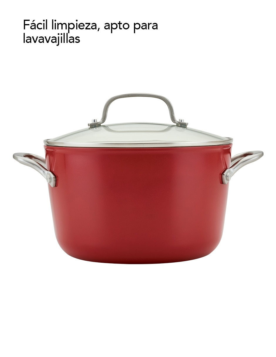 Batería de cocina 84845 de aluminio anodizado antiadherente cerámica 10 piezas 3