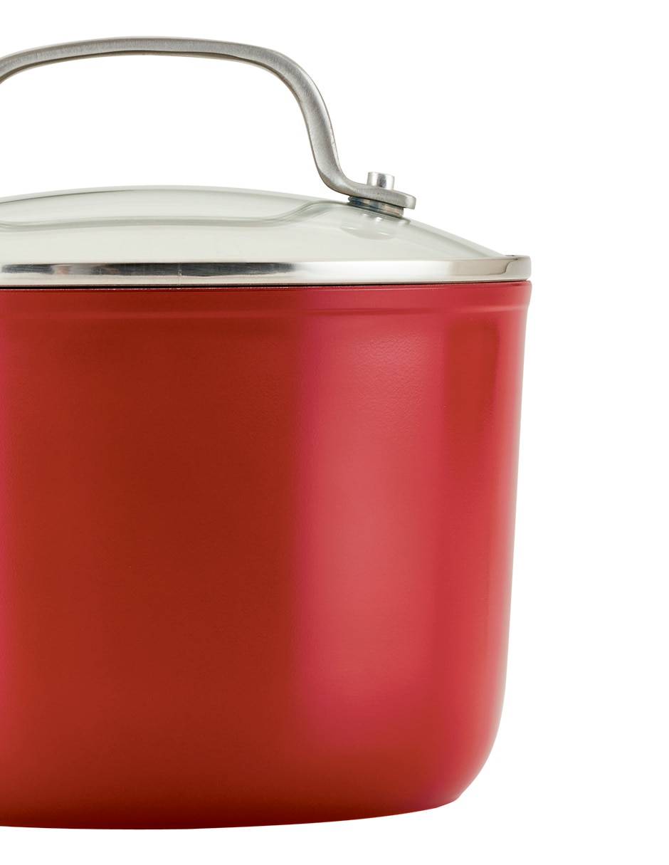 Batería de cocina 84845 de aluminio anodizado antiadherente cerámica 10 piezas 4