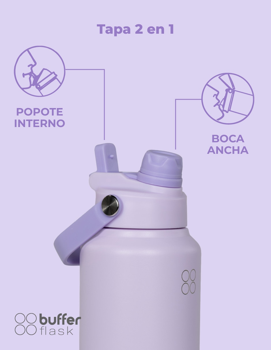 Set termo de acero inoxidable Balandra X2 con tapa doble rosca 4