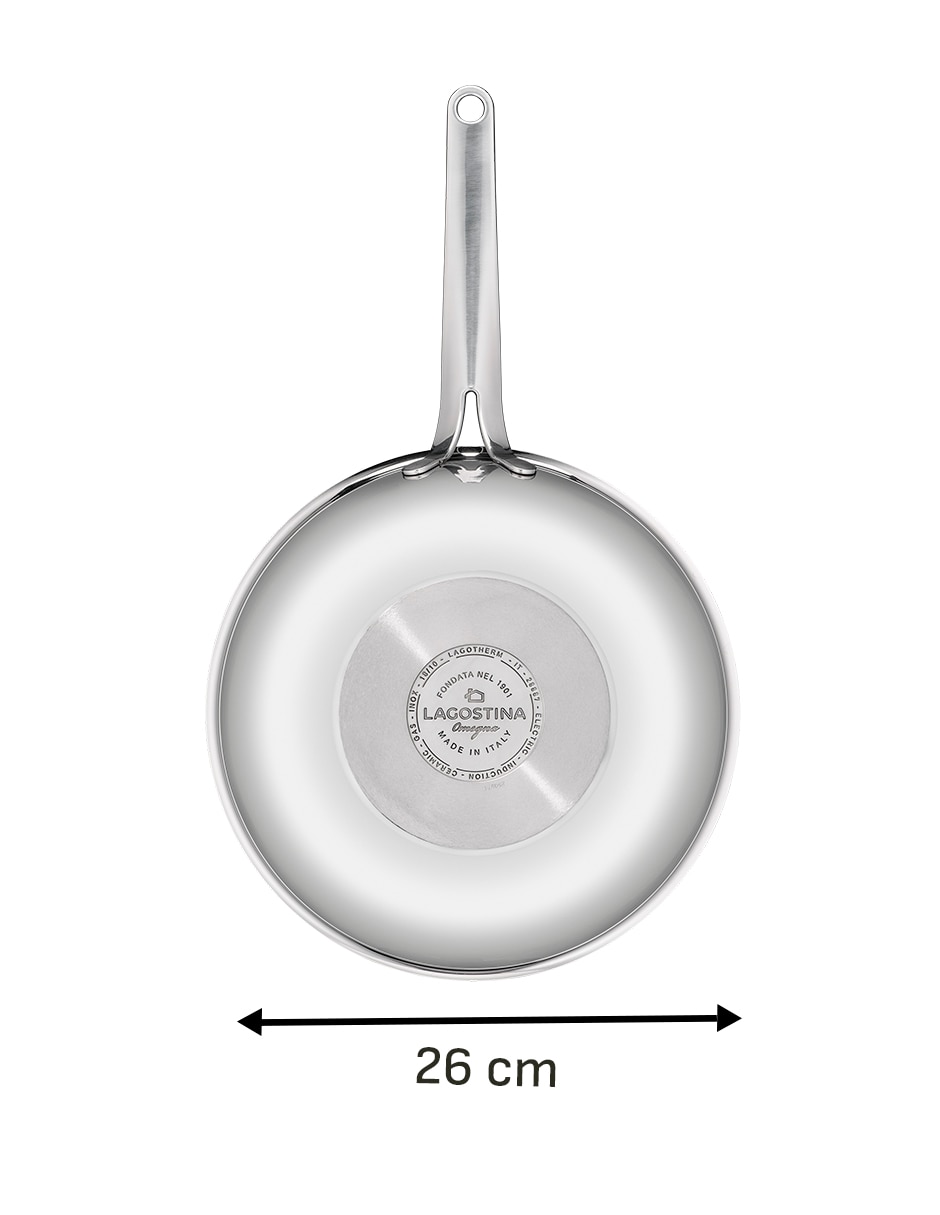 Sartén wok la prima de acero inoxidable 1 pieza Sartén wok la prima de acero inoxidable 1 pieza