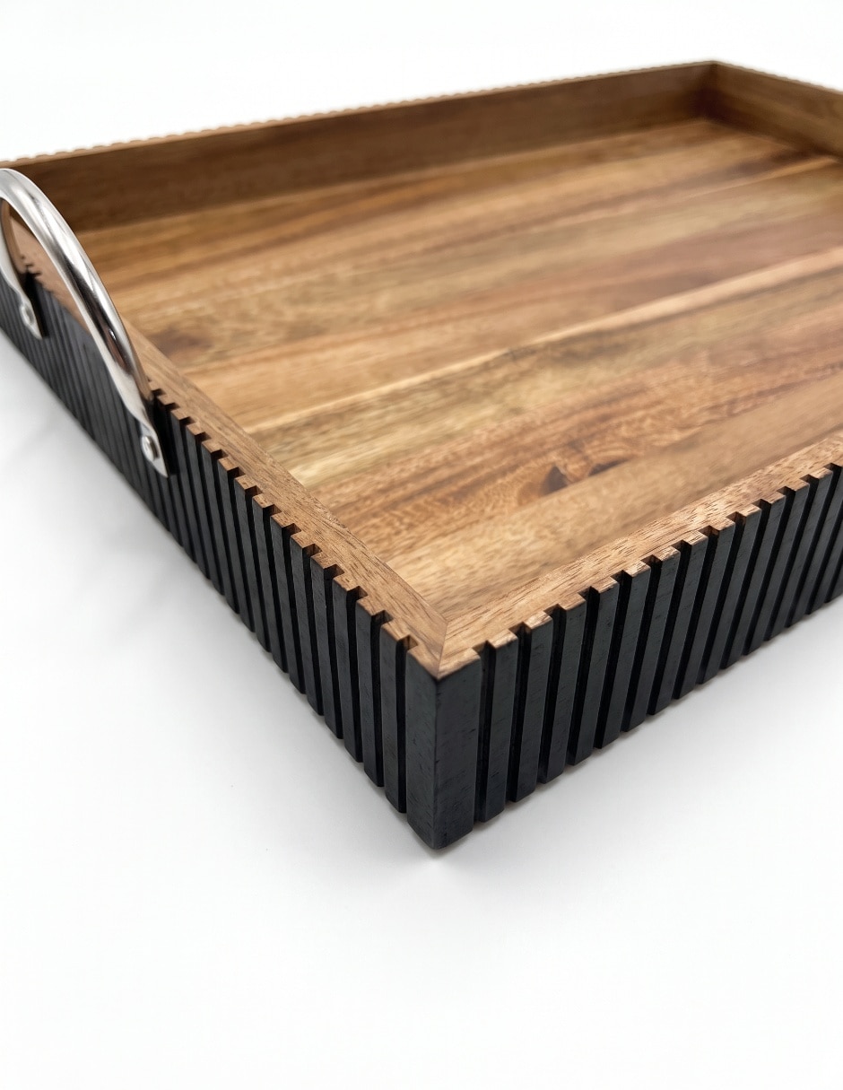 Charola de servicio LEGNA de Madera acacia Lisa 2