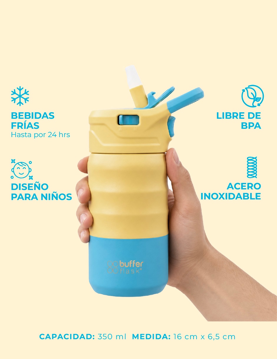 Termo de acero inoxidable con tapa rosca 350 ml 8