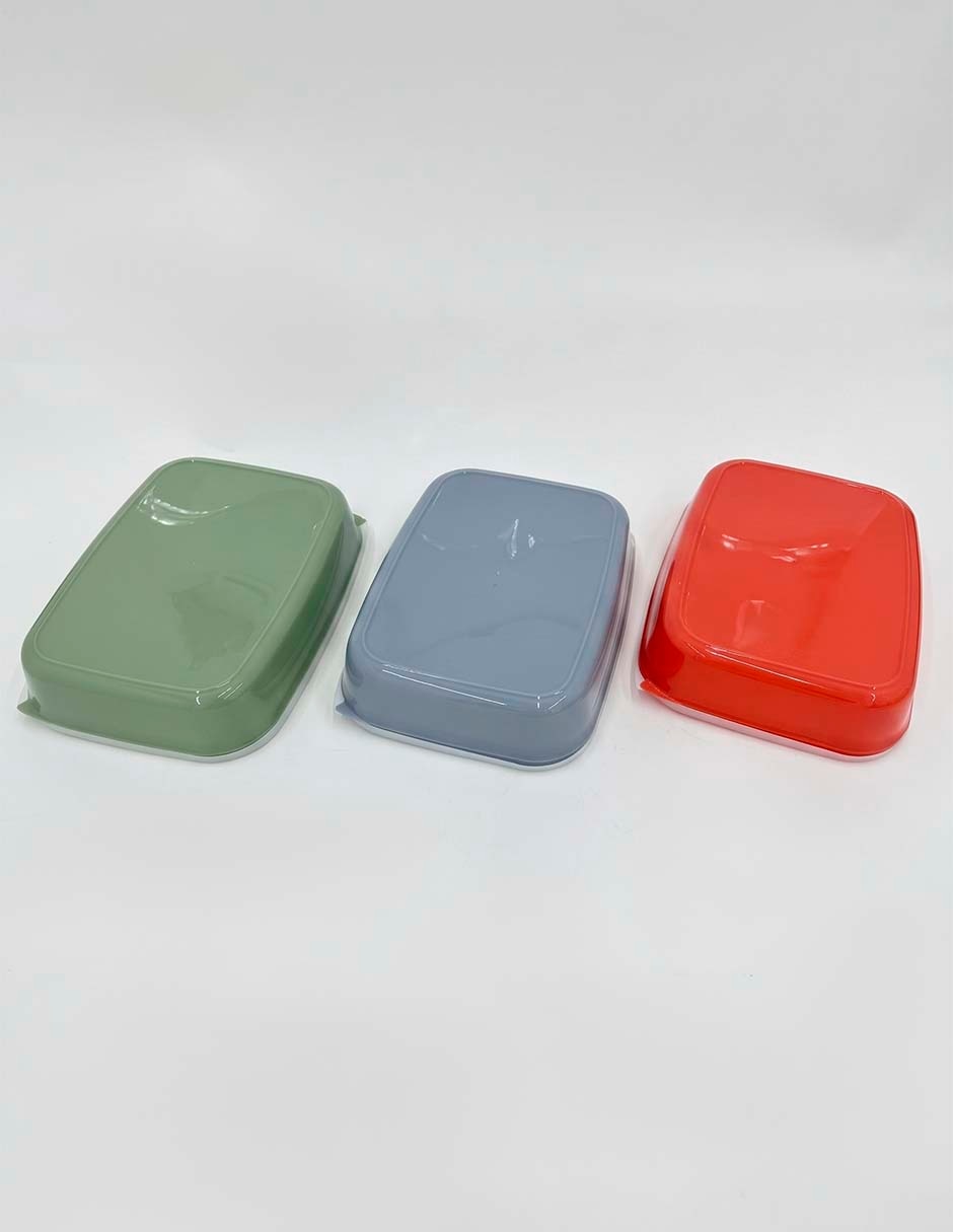 Set de contenedores de plástico 3 piezas 3