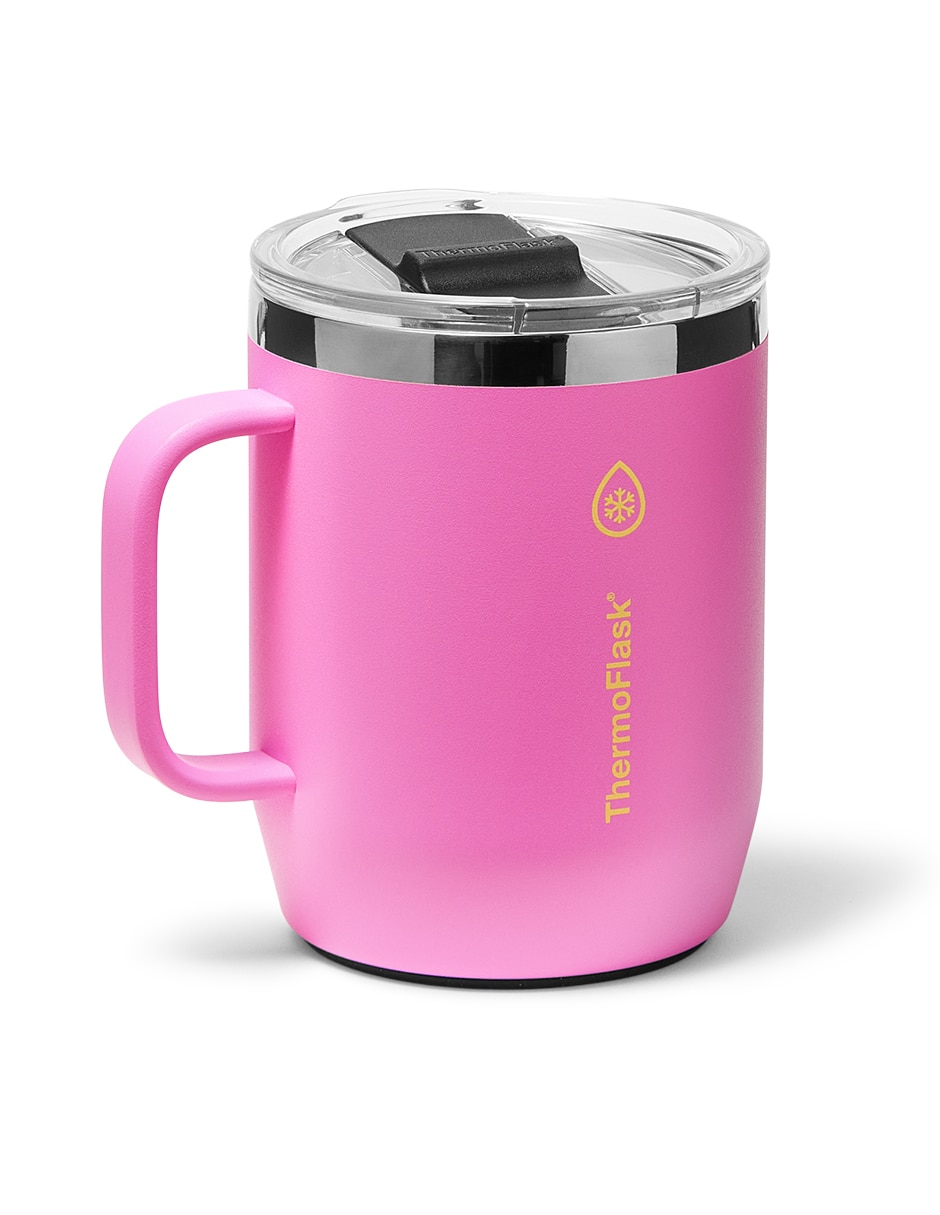 Termo doble pared coffee mug 12oz con tapa push pull 5